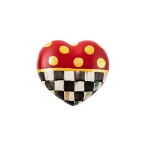 MACKENZIE-CHILDS Dotty Heart Ceramic Décor